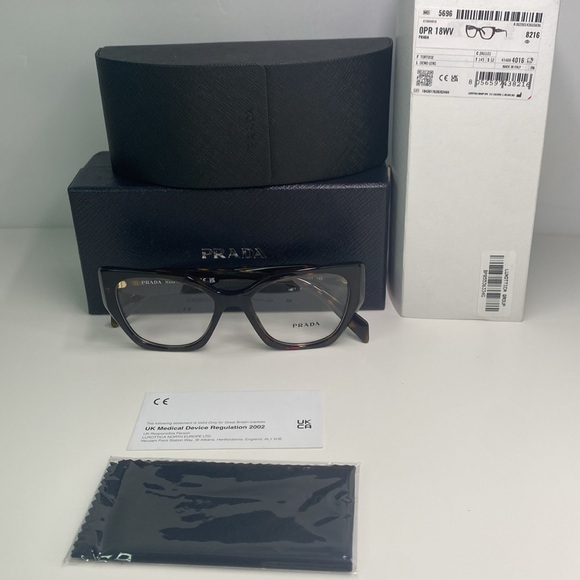 New Authentic Prada PR 18WV tortoise VPR 18W Eyeglasses - Picture 12 of 14